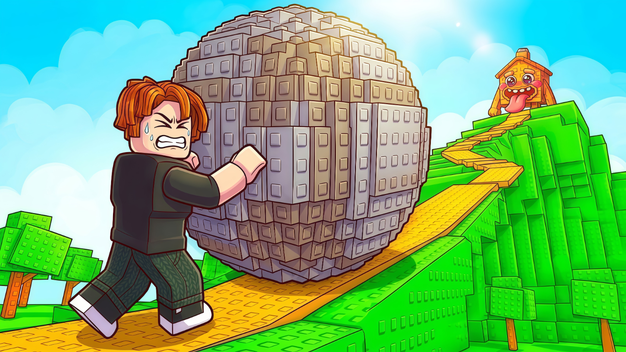 Obby: Push Rock for Brainrots game cover