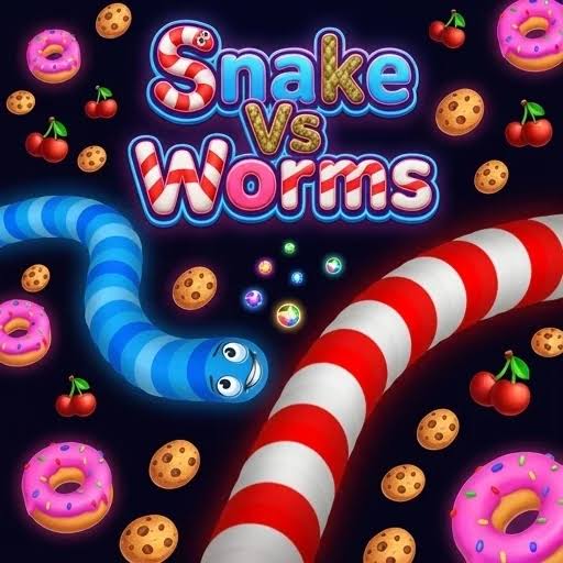 Snake vs Worms game cover