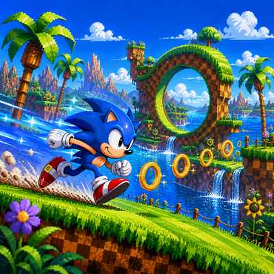 Sonic the Hedgehog game cover